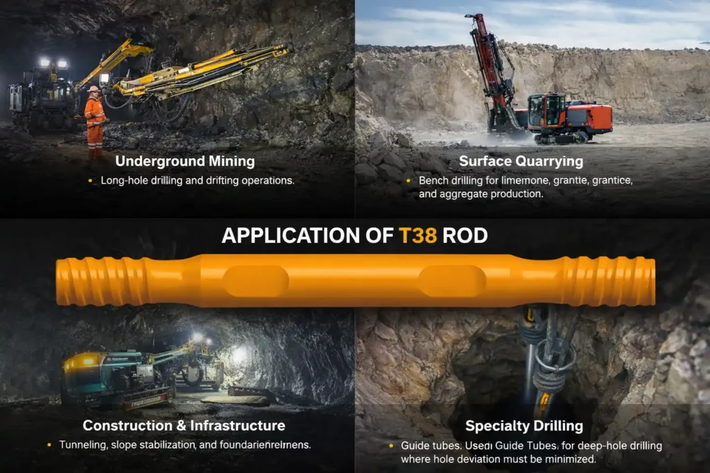 Applicantions of T38 Rods