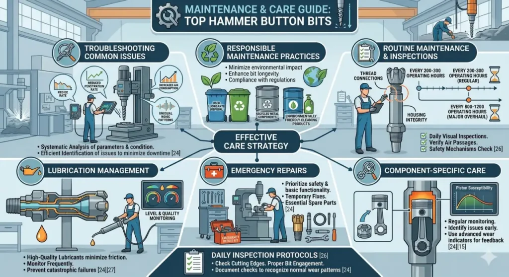 Button Bits-Maintenance and Care