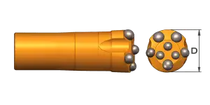 R28 Threaded Button Bit