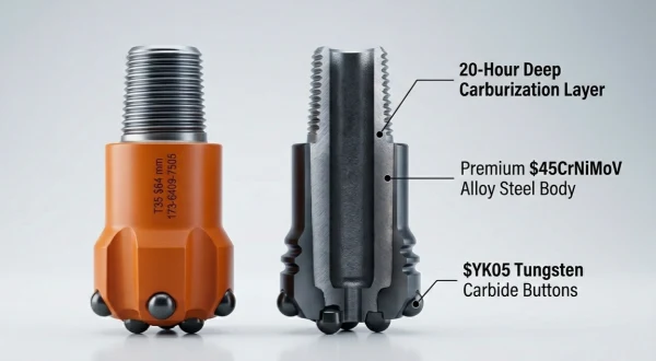 Structure of T35 Threaded Button Bits