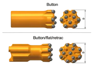 T35 Threaded Button Bit