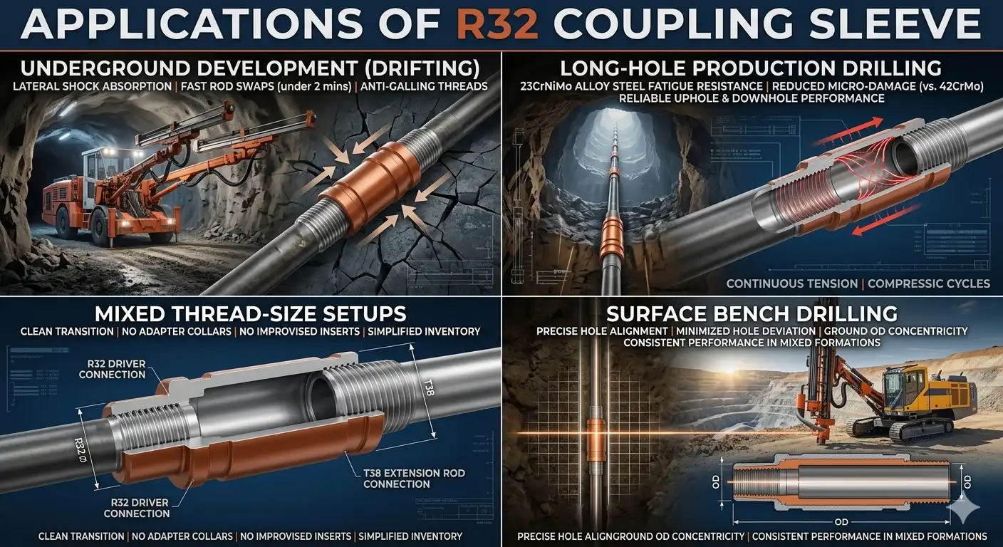 Applications of R32 Coupling Sleeve