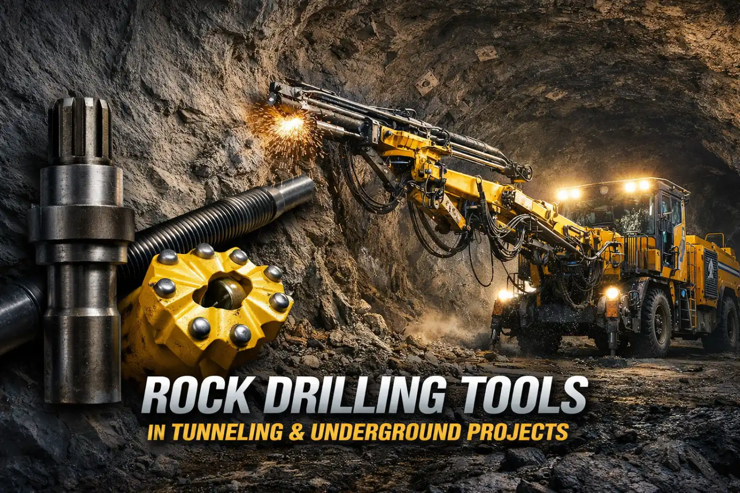 Rock Drilling Tools in Tunneling & Underground Projects