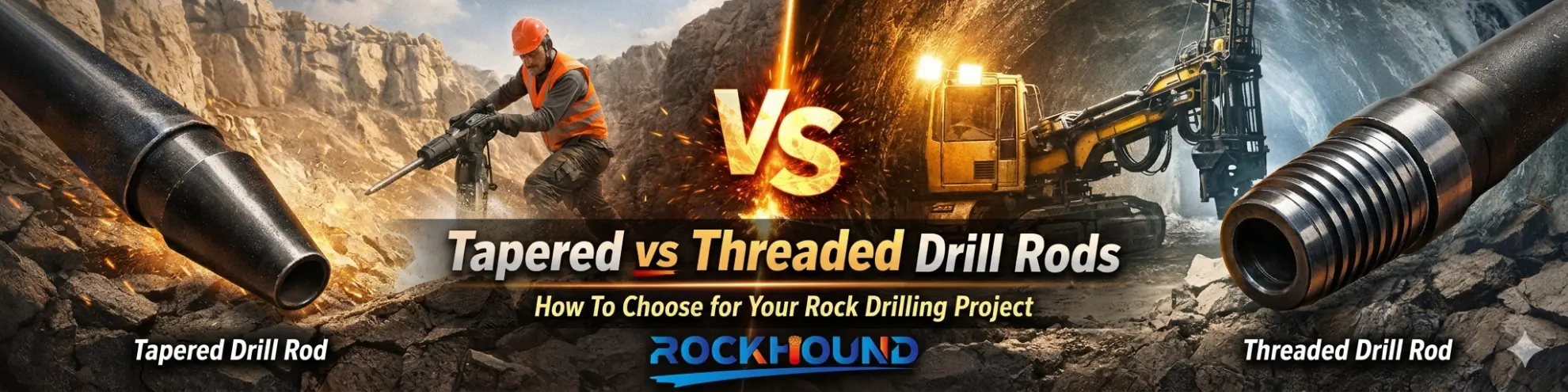 Tapered vs Threaded Drill Rods How To Choose