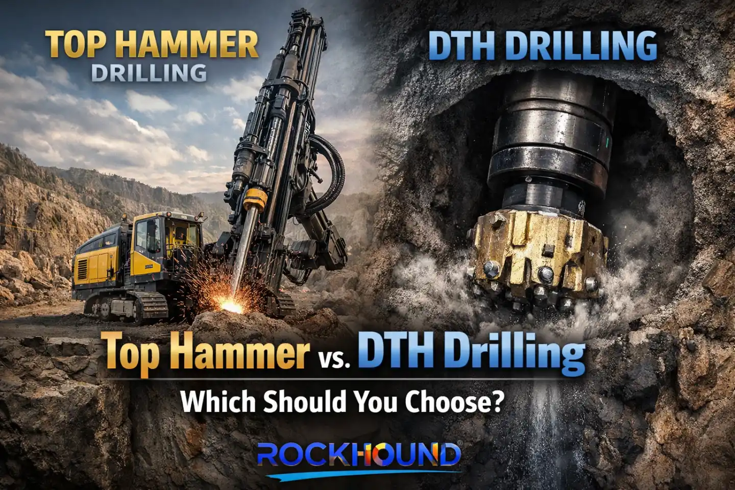 Top Hammer vs. DTH Drilling-Which Should You Choose
